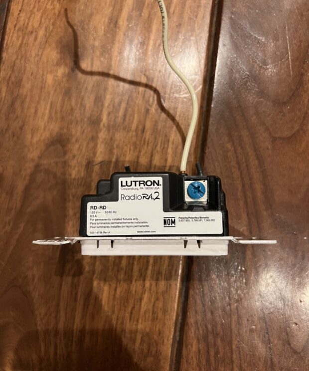 Lutron RadioRA2 RD-RD-WH Remote Dimmer Switches