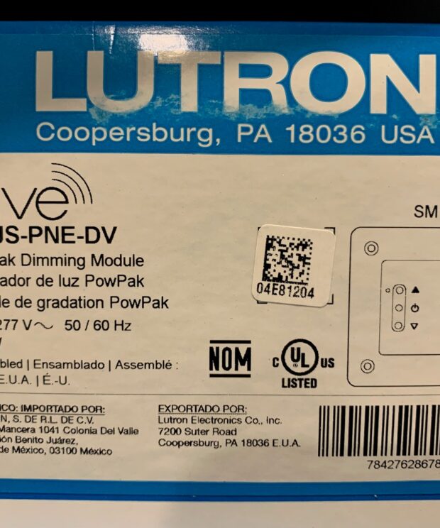Lutron Vive RMJS-PNE-DV