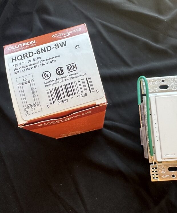 Lutron Homeworks HQRD-6ND-SW Dimmer